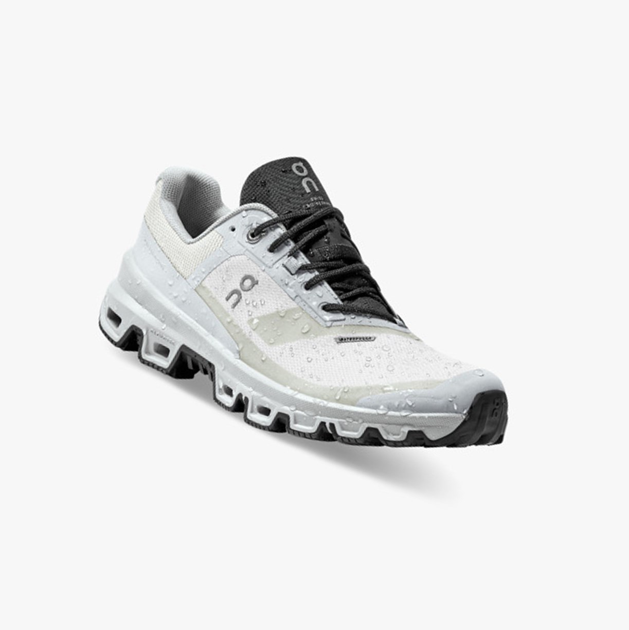Tenis Para Trail Running On Running Cloudventure Impermeables Mujer Glacier/Black | 7295486-FJ