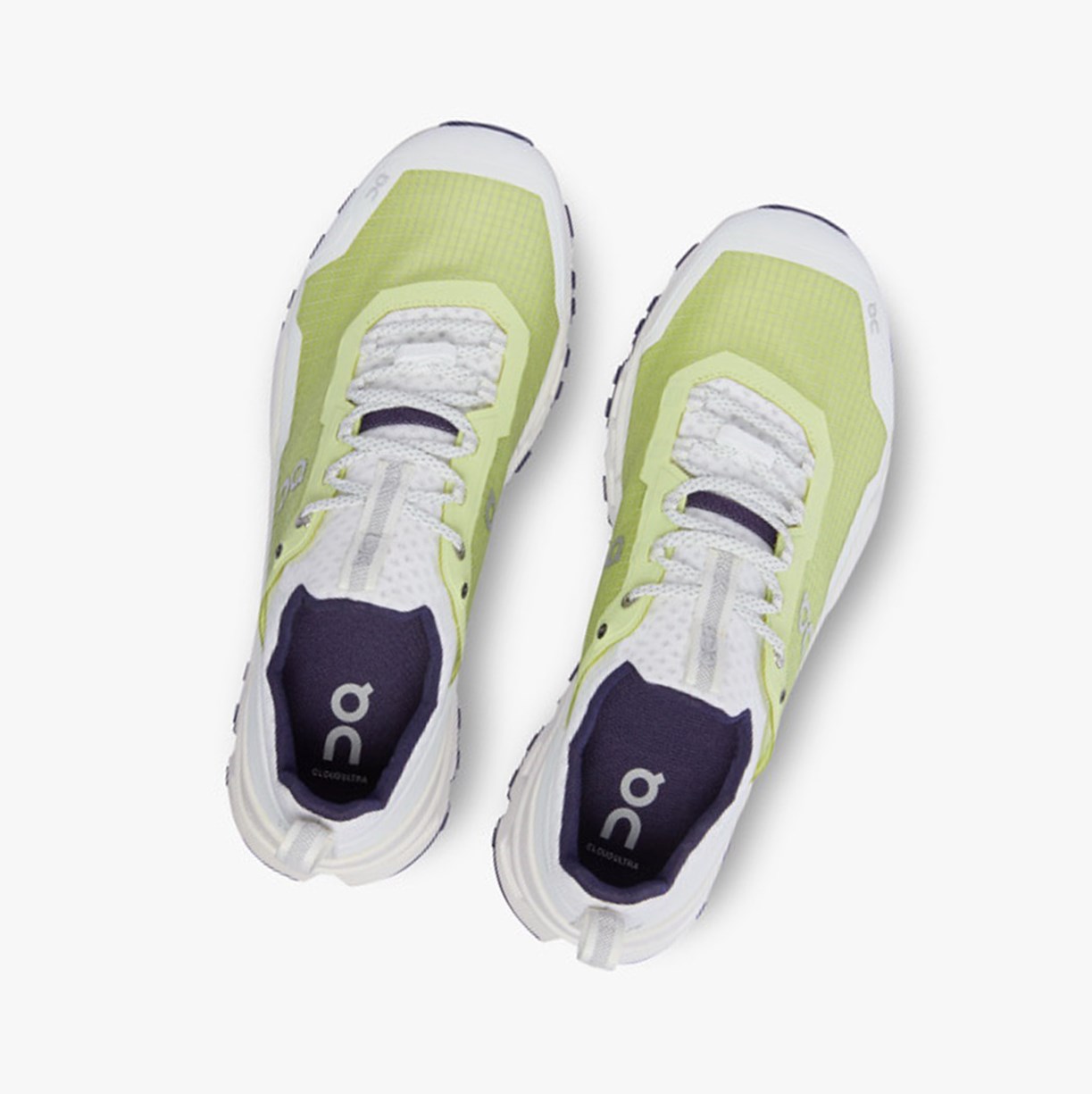 Tenis Para Trail Running On Running Cloudultra Fluorite Hombre Hay/White | 7403918-FK