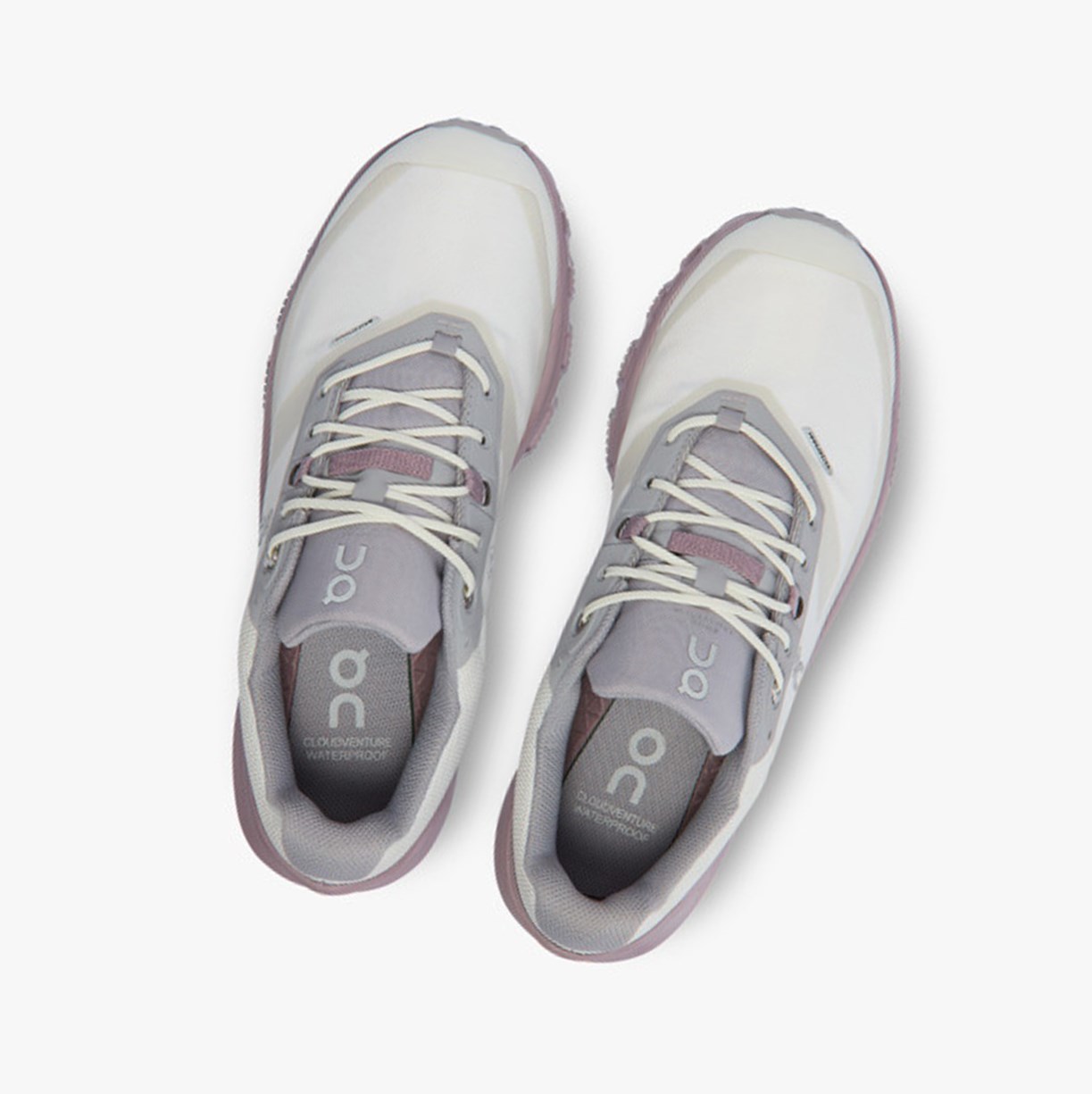 Tenis Para Trail Running On Running Cloudventure Impermeables Mujer Ice/Heron | 8910427-CM