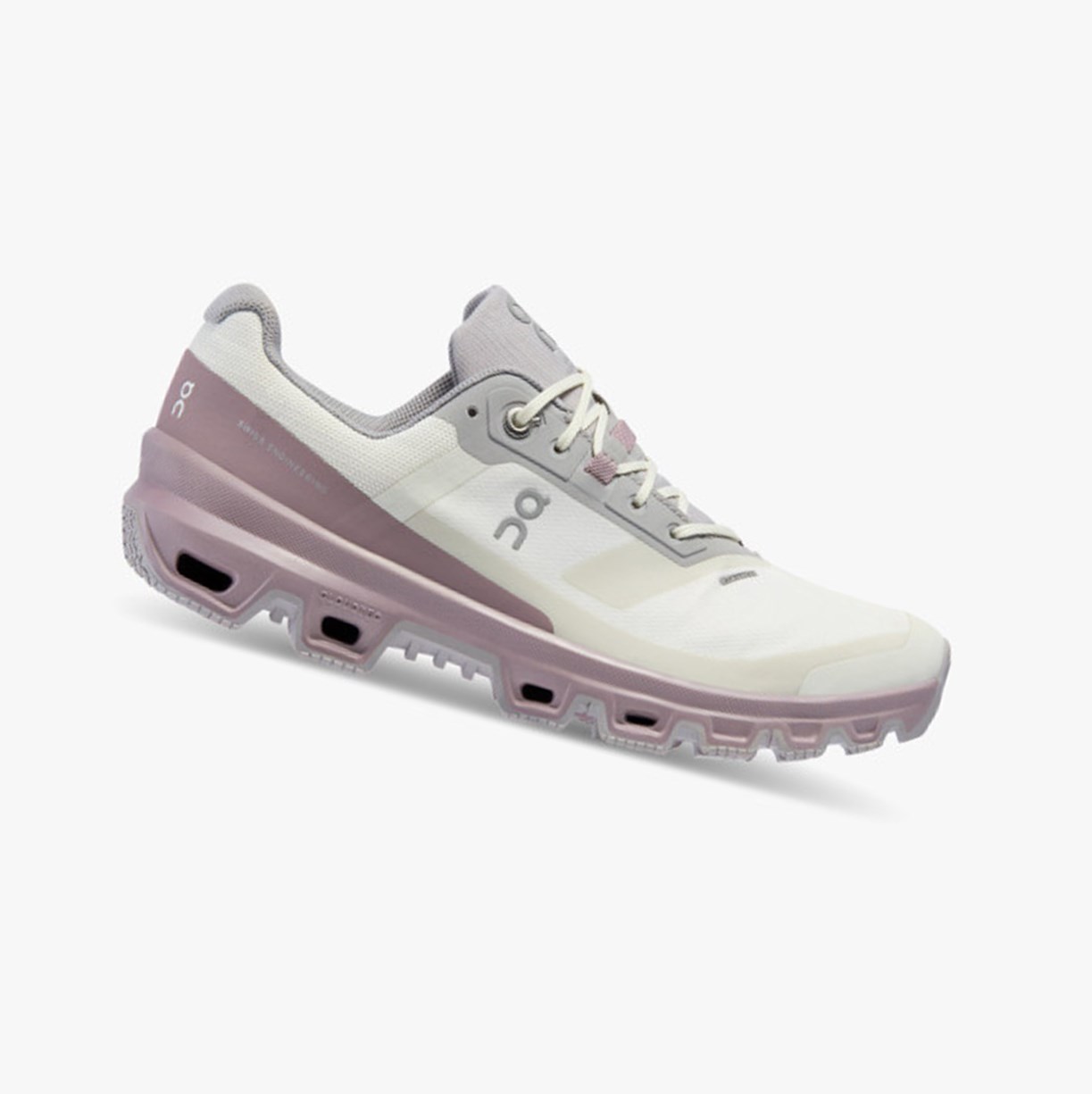 Tenis Para Trail Running On Running Cloudventure Impermeables Mujer Ice/Heron | 8910427-CM