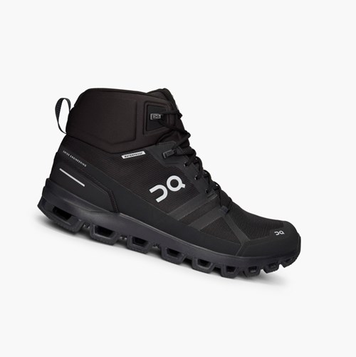 Botas Montaña On Running Cloudrock Impermeables Hombre Negros | 3197586-XZ