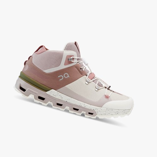 Botas Montaña On Running Cloudtrax Mujer Rose/Ivory | 9061375-CW