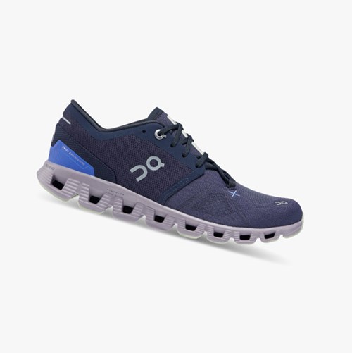 Tenis Deportivos On Running Cloud X 3 Mujer Midnight/Heron | 5270389-VJ