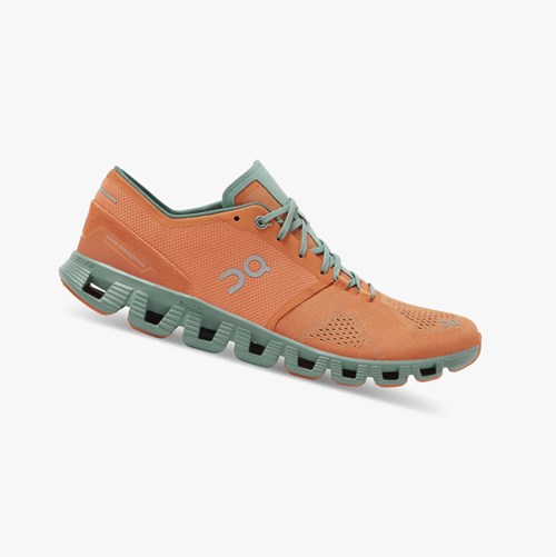 Tenis Deportivos On Running Cloud X Hombre Naranjas | 1309756-BV