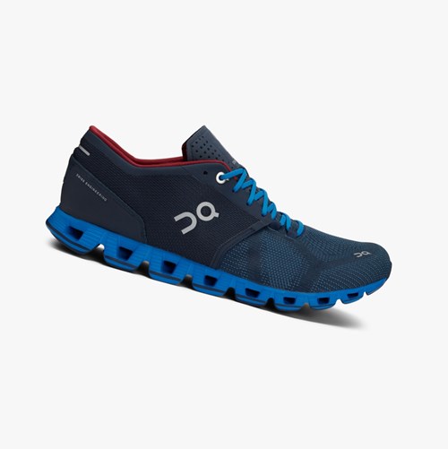 Tenis Deportivos On Running Cloud X Hombre Azul Marino | 4360815-QG