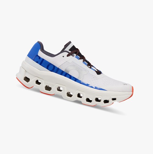 Tenis Deportivos On Running Cloudmonster Mujer Frost/Cobalt | 8605913-ZV
