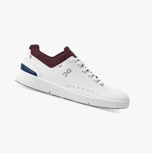 Tenis On Running THE ROGER Advantage Hombre White/Mulberry | 4351809-ZK