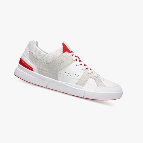 Tenis On Running THE ROGER Clubhouse Hombre White/Red | 8913764-BO