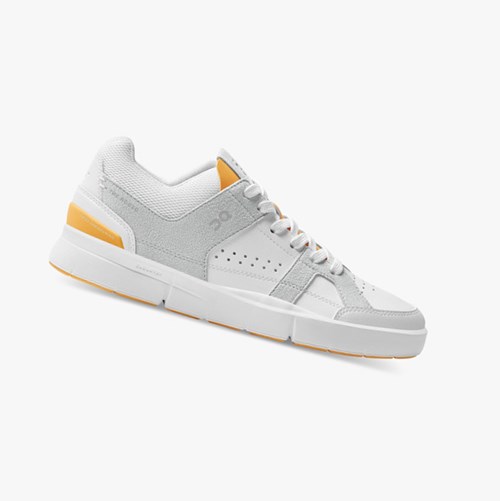 Tenis On Running THE ROGER Clubhouse Mujer White/Saffron | 4908715-UY