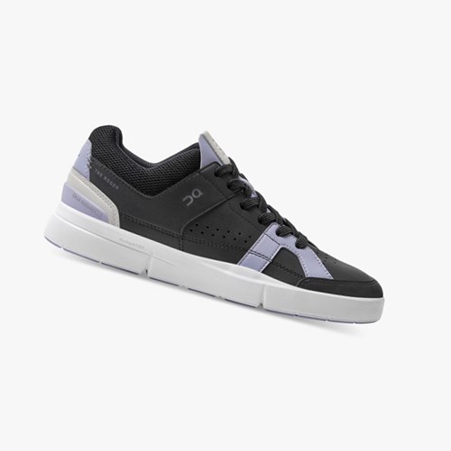 Tenis On Running THE ROGER Clubhouse Mujer Black/Lavender | 9423870-JG