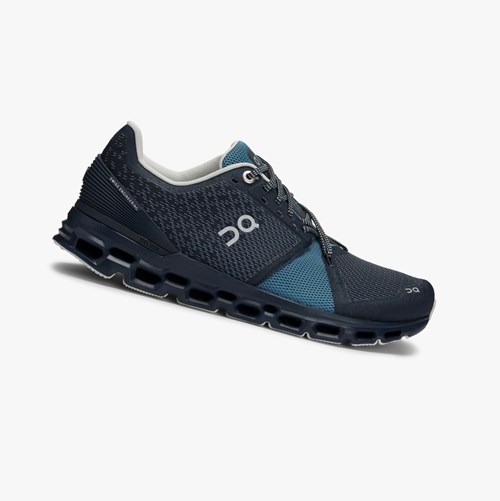 Tenis Para Correr En Carretera On Running Cloudstratus Mujer Azul Marino | 0739418-QL