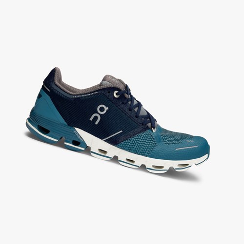 Tenis Para Correr En Carretera On Running Cloudflyer Mujer Azules | 3218650-UW
