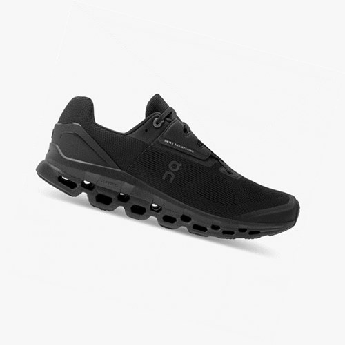 Tenis Para Correr En Carretera On Running Cloudstratus Hombre Negros | 4803162-AQ