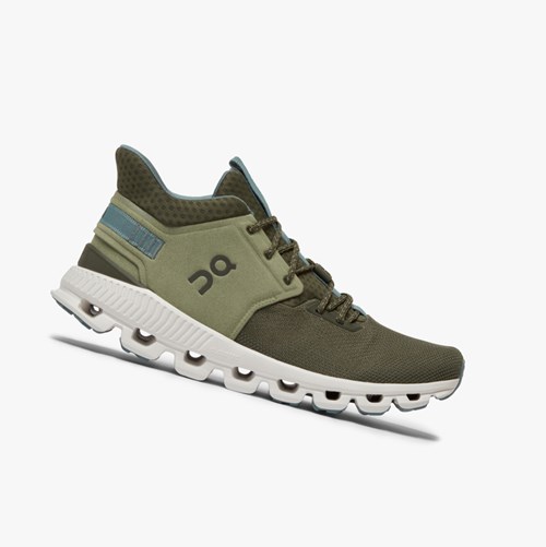 Tenis Para Correr En Carretera On Running Cloud Hi Edge Hombre Verde Oliva | 8276091-QZ