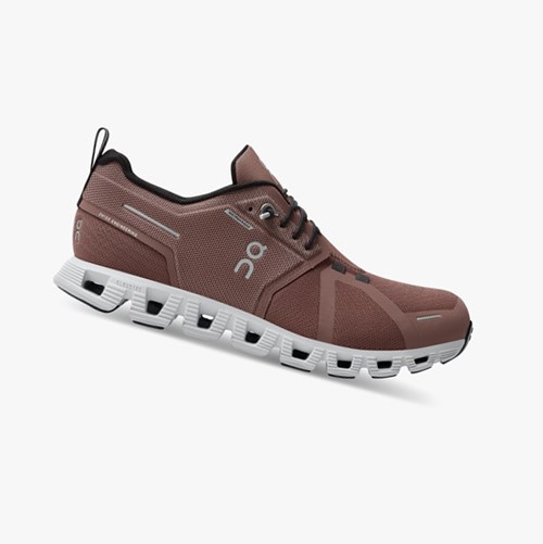 Tenis Para Correr On Running Cloud 5 Impermeables Mujer Cocoa/Frost | 0256971-FJ