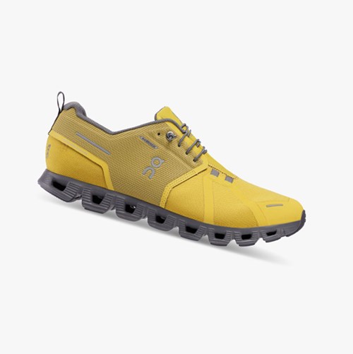 Tenis Para Correr On Running Cloud 5 Impermeables Hombre Mustard/Rock | 6241950-AN