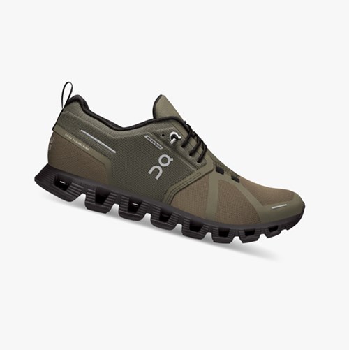 Tenis Para Correr On Running Cloud 5 Impermeables Mujer Olive/Black | 7153862-SL
