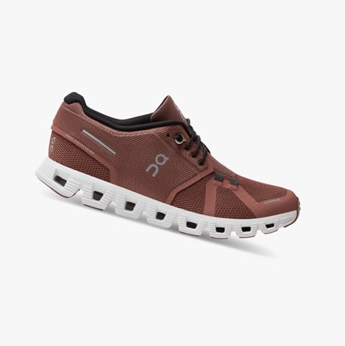 Tenis Para Correr On Running Cloud 5 Mujer Rust/Black | 5486039-UL