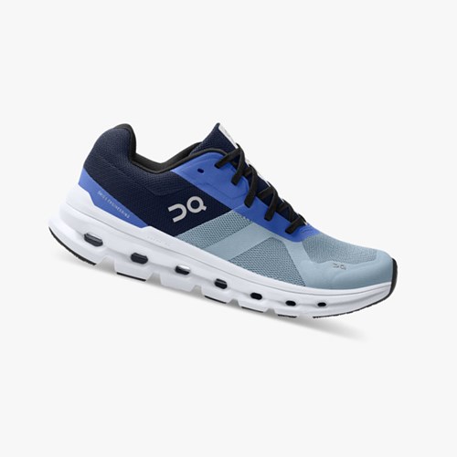 Tenis Para Correr On Running Cloudrunner Mujer Chambray/Midnight | 4190278-QP