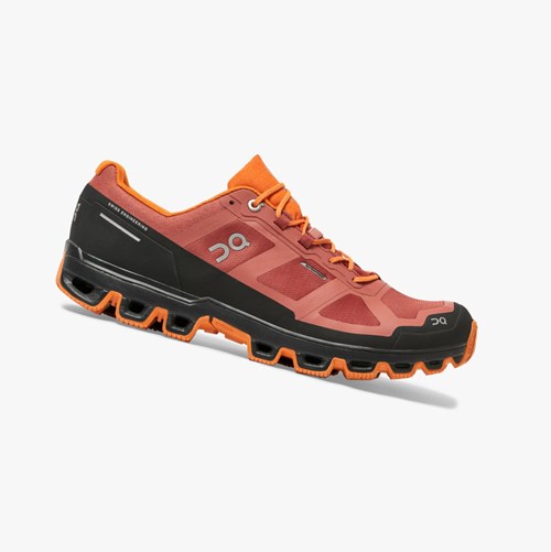 Tenis Para Trail Running On Running Cloudventure Impermeables Hombre Naranjas | 1048692-MW