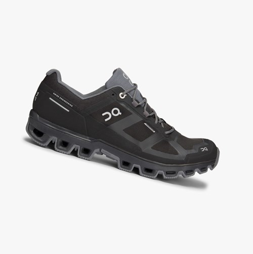 Tenis Para Trail Running On Running Cloudventure Impermeables Hombre Negros | 2371684-PH