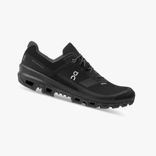Tenis Para Trail Running On Running Cloudventure Impermeables Hombre Negros | 3197468-XU